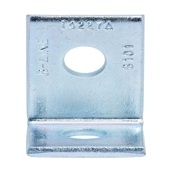 B-Line B101ZN 90 deg Corner Angle, 2 Holes, 2-5/16 in L x 1-5/8 in W x 7/32 in THK, Steel