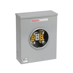 B-Line U207 1-Position Self Contained Meter Socket, 600 V AC, 200 A, 3 Phase, NEMA 3R Enclosure
