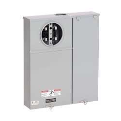 B-Line U214 MTB 1-Position 3-Pole Self Contained Meter Main Breaker With Safety Socket Bypass, 120/240 V AC, 100 A, 1 Phase, NEMA 3R Enclosure
