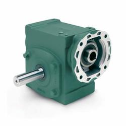 Dodge® Tigear-2® 17Q10L56 Standard Right Angle Worm Gear Speed Reducer, Quill Input, Solid A Shaft Output, 1.67 hp, 10:1 Gear, 175 rpm Maximum Output, 534 in-lb Torque Rating