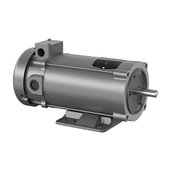 Baldor-Reliance CDP3445 Type 3435P Continuous Duty Fractional DC Motor With Rigid Base, 4.5 ft-lb Torque, 1 hp Power Rating, 90 V DC, 10 A, 56C Frame, 1750 rpm Speed