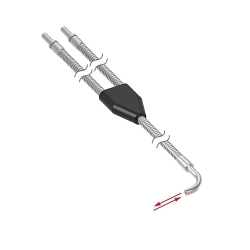 Banner Engineering BA23S Bifurcated Glass Fiber Optic Sensor, Round Shape, 180 mm