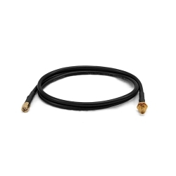 Banner Engineering BWC-1MRSFRSB2 BWC Antenna Cable, RP-SMA Male x RP-SMA Female End Connection, 2 m L