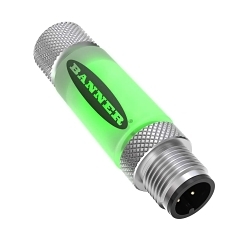 Banner Engineering S15LGYPQ S15L Sensor Status Indicator, 10 to 30 VDC, LED Lamp, Green/Yellow, cULus Listed/CE Certified