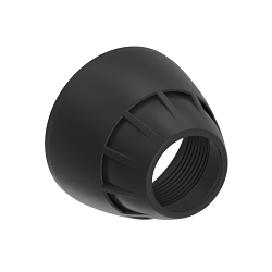 Banner Engineering SA-M30TE12 Stand-Off Pipe Adapter/Cover, For Use With EZ-LIGHT® TL50HZ High Brightness Universal AC Voltage Tower Light, Acetal, Black