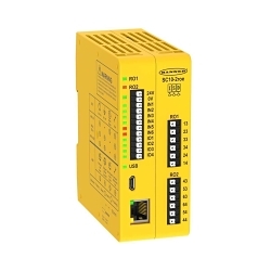 Banner Engineering SC10-2ROE SC10 Safety Controller, 115 in H x 45 in W x 100 in D, 24 V DC, 6 A, Simultaneous/Concurrent Input, 3NO Contact