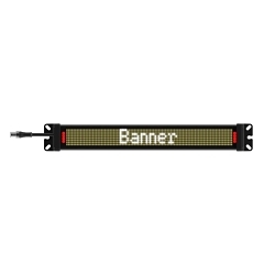 Banner Engineering SD50P300WD15QP Display, 12 to 30 V DC, 28 mm H, Black