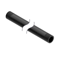 Banner Engineering SOP-E12-300A Stand-Off Pipe, 1/2 in Dia x 12 in L, For Use With EZ-LIGHT® Traffic Lights, Aluminum, Black