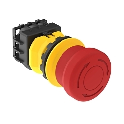 Banner Engineering SSA-EB1P-11 SSA-EB Stop Button, 24 V DC, 1NO-1NC Contact, NEMA IP65 NEMA Rating