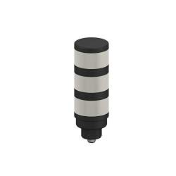 Banner Engineering EZ-LIGHT® TL50GYRQ Non-Audible Tower Light, 24 VAC/18 to 30 VDC, LED Lamp, 3 Lights, Green/Gray/Yellow, CE Certified, cULus Listed, Meets Mil. Std. 202F Requirements Method 201A, IEC 947-5-2