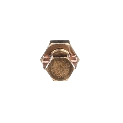 Blackburn® 6H Type H High Strength Split Bolt Connector, 8 to 6 AWG Solid Copper Conductor, 15/32 x 31/32 in Bolt, Bronze Alloy