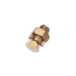 Blackburn® 8H Type H High Strength Split Bolt Connector, 10 to 8 AWG Solid/Stranded Copper Conductor, 3/8 x 25/32 in Bolt, Bronze Alloy