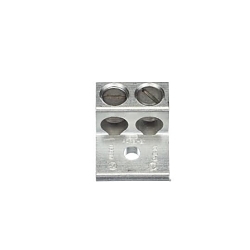 Blackburn® ADR21-21 Type ADR-ALCUL Dual Rated Mechanical Connector, 14 to 2/0 AWG Aluminum/Stranded Copper Conductor, 1/4 in Stud, 1 Bolt Holes, Aluminum