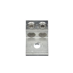 Blackburn® ADR35-21 Type ADR-ALCUL Dual Rated Mechanical Connector, 6 AWG to 350 kcmil Aluminum/Stranded Copper Conductor, 1/2 in Stud, 1 Bolt Holes, Aluminum