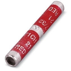 Color-Keyed® CU600 Heavy Duty Long Barrel Compression Splice Connector, 600 kcmil Flexible/Stranded Copper Conductor, 4-1/4 in L, Copper