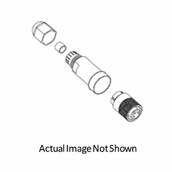 Brad® Mini-Change® 1A3000-34 130017 Size A Female Internal Thread Field Attachable Connector, 600 V AC/DC, 13 A, 24 to 15 AWG