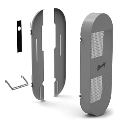 Browning® XX9501 Belt Guard, 15 in W x 6-1/2 in D x 45-1/2 in H, For Use With TorqTaper® Plus BGP14 Shaft Mount AGMA Reducer, 18 to 30 in L Center Distance