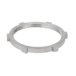 Calbrite™ S62000LN00 Conduit Locknut, 2 in, For Use With Rigid Conduits, 316 Stainless Steel, #4 Polished