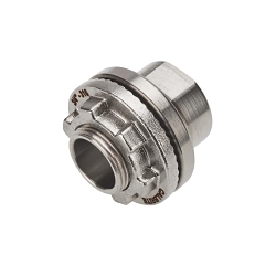 Calbrite™ S60700LT00 Line Terminator Hub, 3/4 in, For Use With Rigid Stainless Threaded Conduit, 316L Stainless Steel, Polished