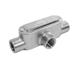 3/4 in SS316 Type T Conduit Body, Stainless Steel