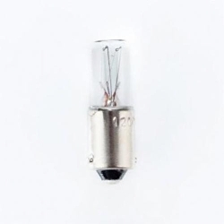 Candela 120MB-I Miniature Incandescent Lamp, 3 W, Miniature Bayonet Tubular Lamp, T25 Shape, 4.53 Lumens