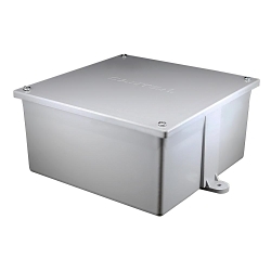 CANTEX® 5133712 Molded Junction Box, 8 x 8 x 4 in, 246 cu-in Capacity, For Use With Electrical Devices and Fixtures, PVC