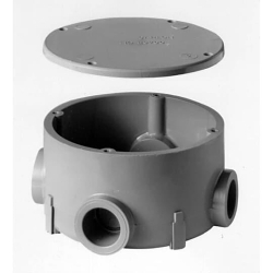 Carlon® E970CD Type X Non-Metallic Rigid Conduit Junction Box, 1/2 in Hub, 15.16 cu-in Capacity, PVC