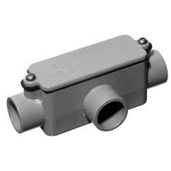 Carlon® E983H Type T Non-Metallic Conduit Body, 1-1/2 in Hub, 32 cu-in Capacity, PVC