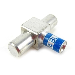 Color-Keyed® M2D6M-2 2-Load Male Motor Lead Pigtail Disconnect, 6 AWG Beryllium Copper Conductor, Die Code: 24, 0.37 in Stud, Copper