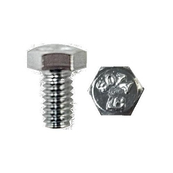 Cully™ 55016J Full Thread Machine Bolt, 1/4-20, Carbon Steel, Zinc Plated, 2 Grade