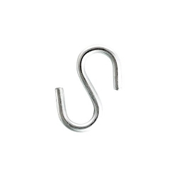 Cully™ 70024 S-Hook, 1-1/2 in L, Steel, Zinc Plated