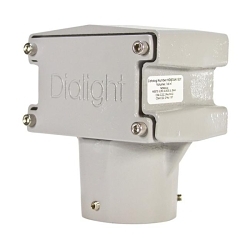 Dialight HZXSTAN200S Slip-Fit Junction Box, For Use With SafeSite® Stanchion Mount LED Area Light, 2 in (2-3/8 in Pole OD), 2 in Slip-Fit Stanchion Mounting, Gray