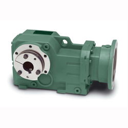 Dodge® Quantis® B4C18S02054 Right Angle Helical Bevel Reducer, Clamp Collar Input, Solid A Shaft Output, 5.39 hp, 20.54:1 Gear, 3983 in-lb Torque Rating