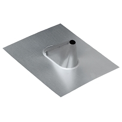 Dottie® RJ75 RJ Series Standard Roof Jack Flashing, Steel, 3/4 in Pipe, 13 in W x 11 in L Base, Import