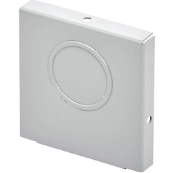 B-Line 44 E Wireway End With Knockout, 4 in W x 4 in H, For Use With NEMA 1/IP30 Screw Cover Lay-In Wireway, Steel, Gray