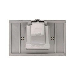 EATON S1951 Non-Metallic Self-Closing Lid Single Receptacle Weatherproof Receptacle Cover, Plastic