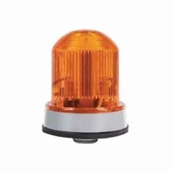 Edwards Signaling™ 125LEDFA120AB Standard Flashing Beacon, 120 VAC, LED Lamp, 3-1/4 in Dia, Panel Mount, Amber Lens