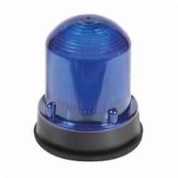 Edwards Signaling™ 125LEDFB120A Standard Flashing Beacon, 120 VAC, LED Lamp, 3-1/4 in Dia, Panel Mount, Blue Lens