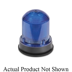 Edwards Signaling™ 125LEDFG120A Standard Flashing Beacon, 120 VAC, LED Lamp, 3-1/4 in Dia, Surface Mount, Green Lens