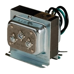 Edwards Signalingâ„¢ 599Y 590 AC Class 2 Low Voltage Signaling Transformer, 240 V AC Primary, 24 VAC Secondary, 40 VA Power Rating, 50/60 Hz