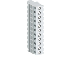ABB TA563-11 S500-eCo Terminal block. Screw front, Cable side. 11-pole. Minimum order qty. 6. Order multiple of 6..