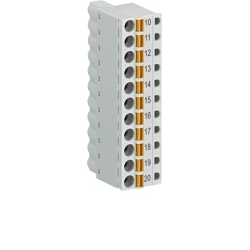 ABB TA565-11 S500-eCo Terminal block. Spring front, Cable front. 11-pole. Minimum order qty. 6. Order multiple of 6..
