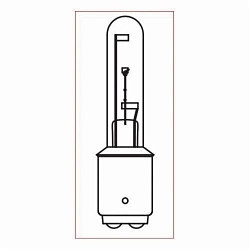 Federal Signal K8107251A Replacement Incandescent Lamp, 120 V AC, 40 W, For Use With 121S Vitalite® Rotating Warning Light