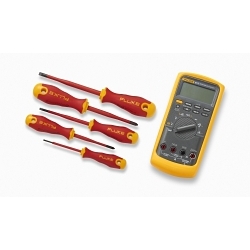 Fluke® FLUKE-87V-MAX Heavy Duty Digital Multimeter, 0.1 mV AC/DC to 1000 VAC/VDC, 0.1 uA to 10 A, 0.1 Ohm to 50 MOhm, Backlit Display