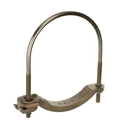 Furseweld® 3905-TB Non-Insulated Water Pipe Grounding Clamp, 4 to 4/0 AWG Conductor, Bronze
