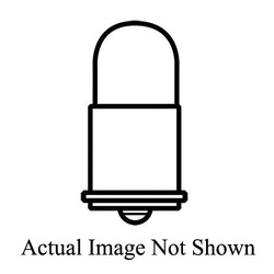 GE Lamps 382 Sub-Miniature Pin/Plug-In Automotive Lamp, 1 W, Single Contact Midget Flanged Incandescent Lamp, T1.75 Shape, 4 Lumens