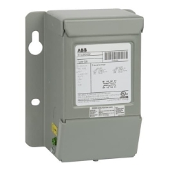 GE 9T51B0011 Type QB Dry Encapsulated General Purpose Transformer, 240/480 VAC Primary, 120/240 VAC Secondary, 1.5 kVA Power Rating, 60 Hz, 1 Phase
