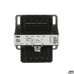 GE 9T58K0044 Type IP Core/Coil Dry Fully Encapsulated Harmonic Mitigation Control Transformer, 240/480 V AC Primary, 115 VAC Secondary, 0.1 kVA Power Rating, 60 Hz, 1 Phase