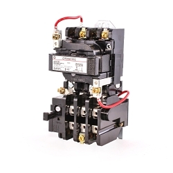 GE CR306C002 Full Voltage Non-Reversing Non-Combination Magnetic NEMA Starter, 110/115 to 120 VAC V Coil, 3 Poles, Open Enclosure