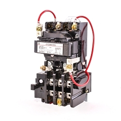 GE CR306C003 300 Line Full Voltage Non-Combination Non-Reversing NEMA Magnetic Starter, 230 to 240 VAC V Coil, 3 Poles, Open Enclosure
